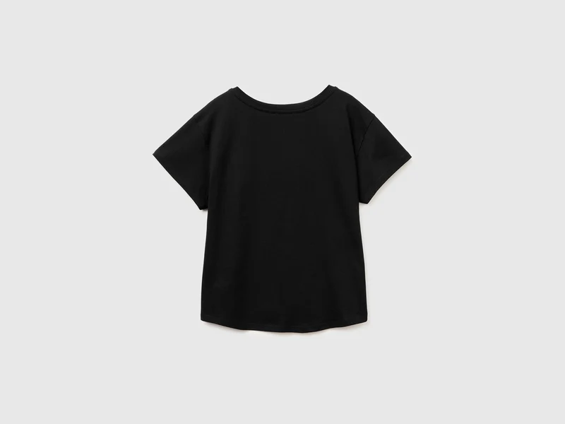 T-Shirt mit U-Boot-Ausschnitt