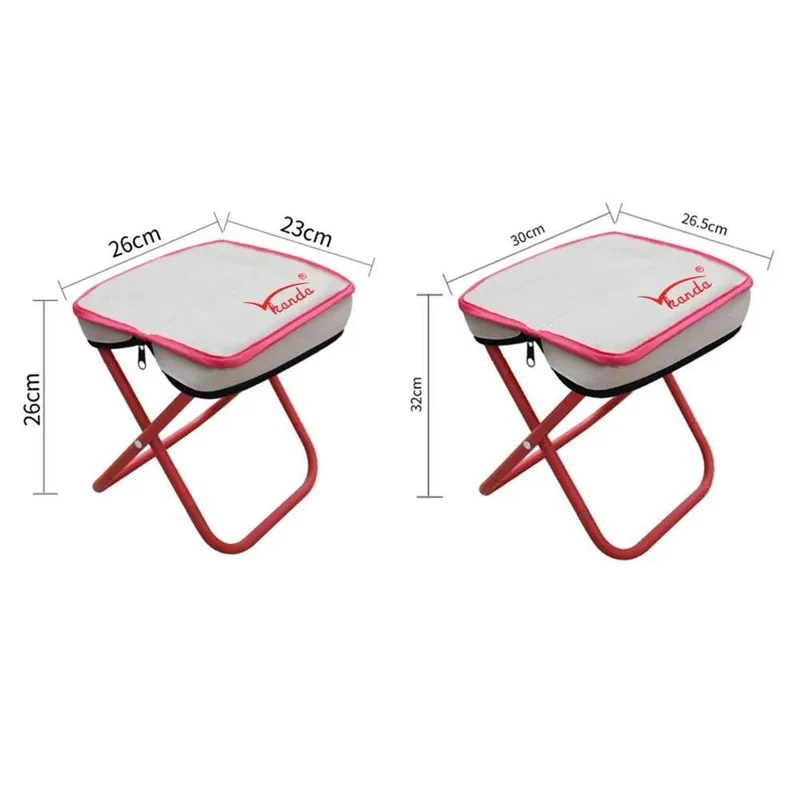 Foldable Stainless Steel Stool - Lightweight Space-Saving Design