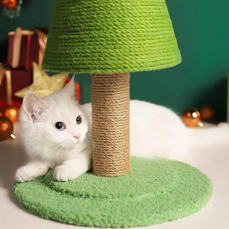 Handmade Christmas Tree Cat Scratcher - Unique Cat Furniture for Holiday Cheer