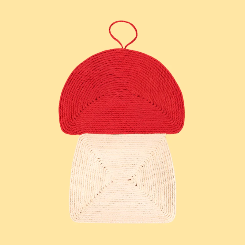 Mushroom Cat Scratcher - Stylish Feline Scratching Post