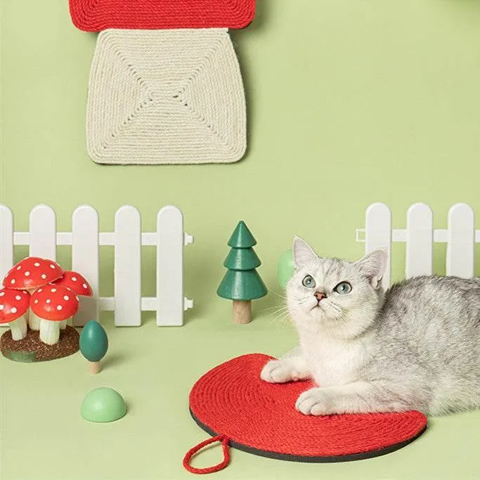 Mushroom Cat Scratcher - Stylish Feline Scratching Post