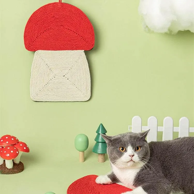 Mushroom Cat Scratcher - Stylish Feline Scratching Post