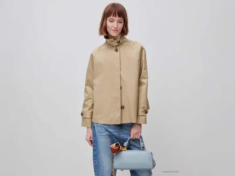 Kurzer Trenchcoat