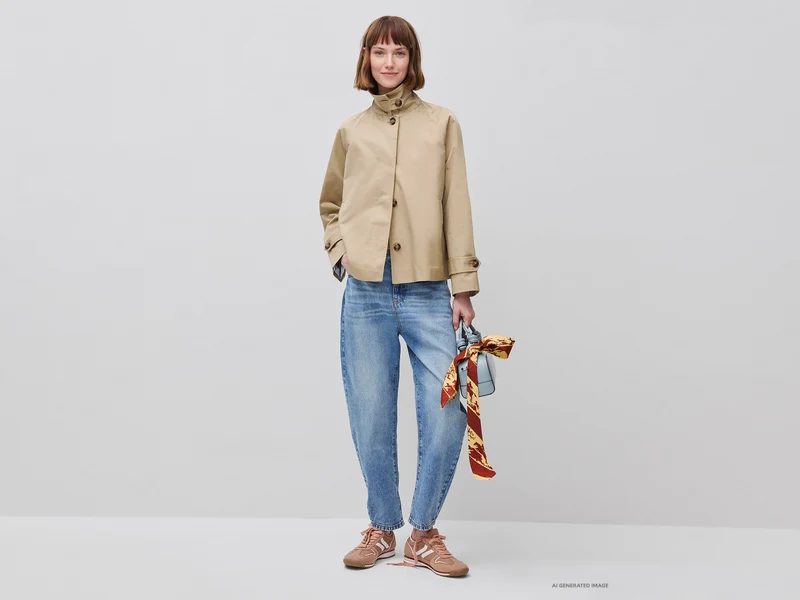 Kurzer Trenchcoat