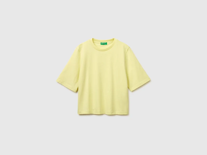 Kastenförmig geschnittenes T-Shirt aus 100 % Baumwolle