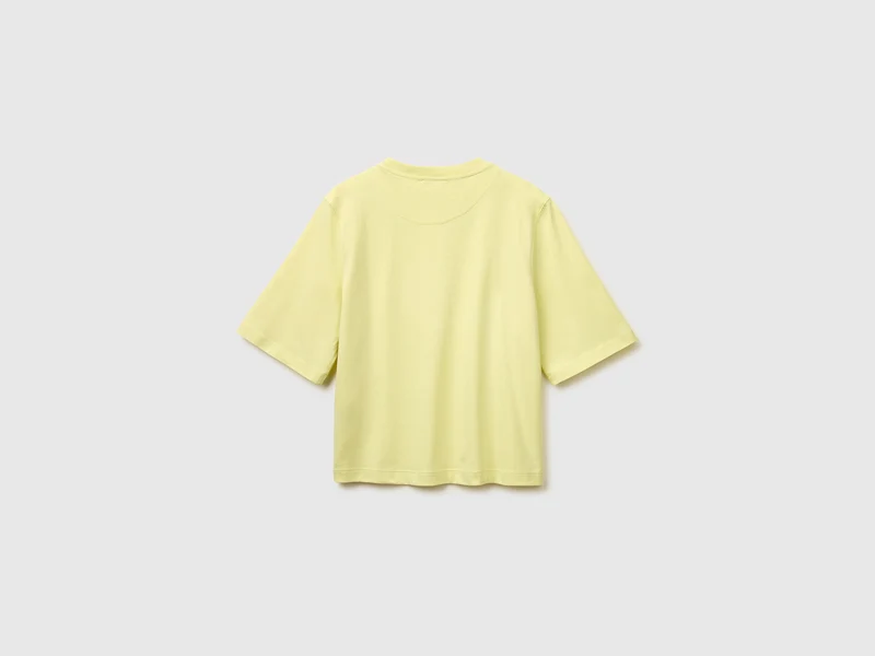 Kastenförmig geschnittenes T-Shirt aus 100 % Baumwolle