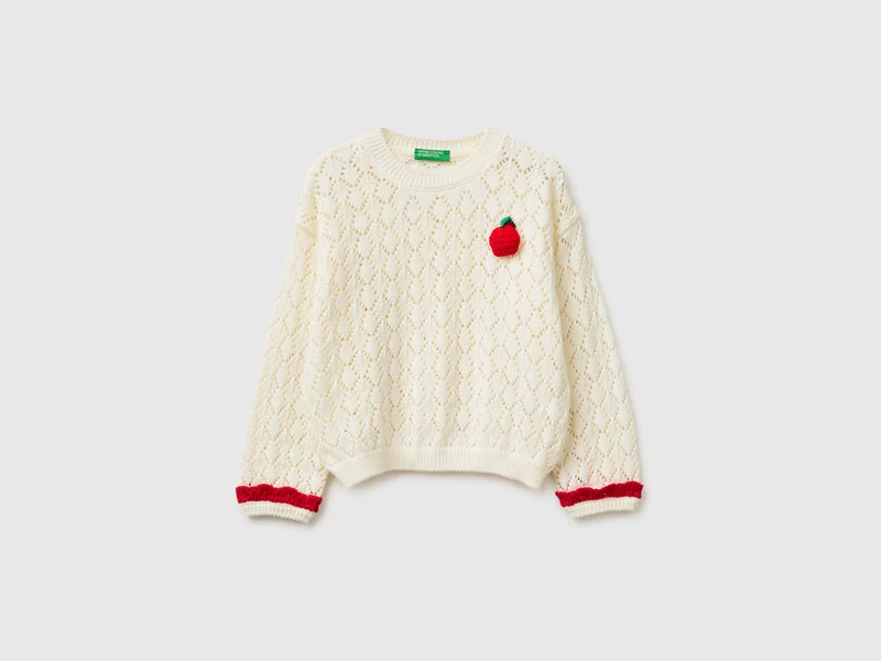Pullover mit Fruchtapplikation