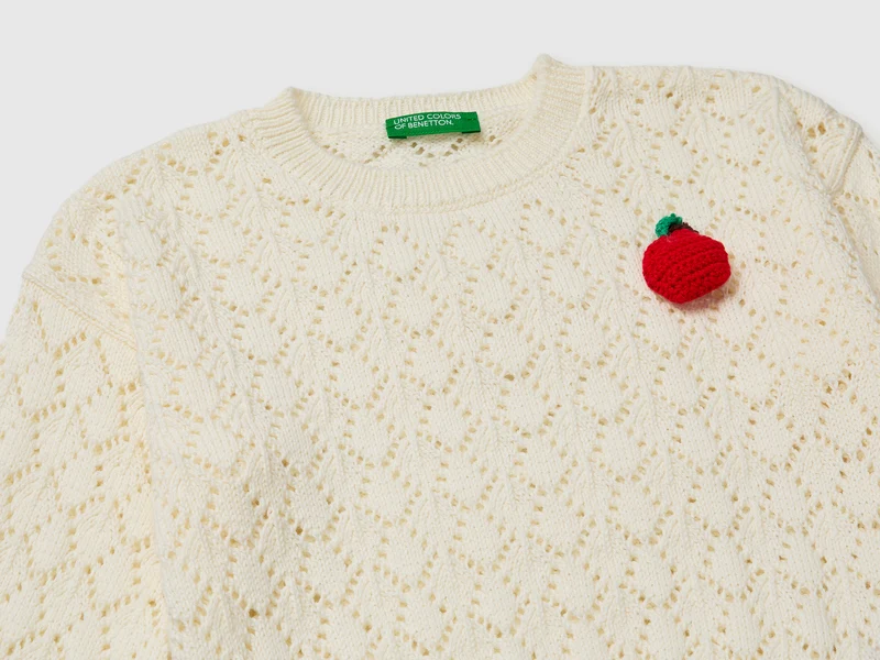 Pullover mit Fruchtapplikation