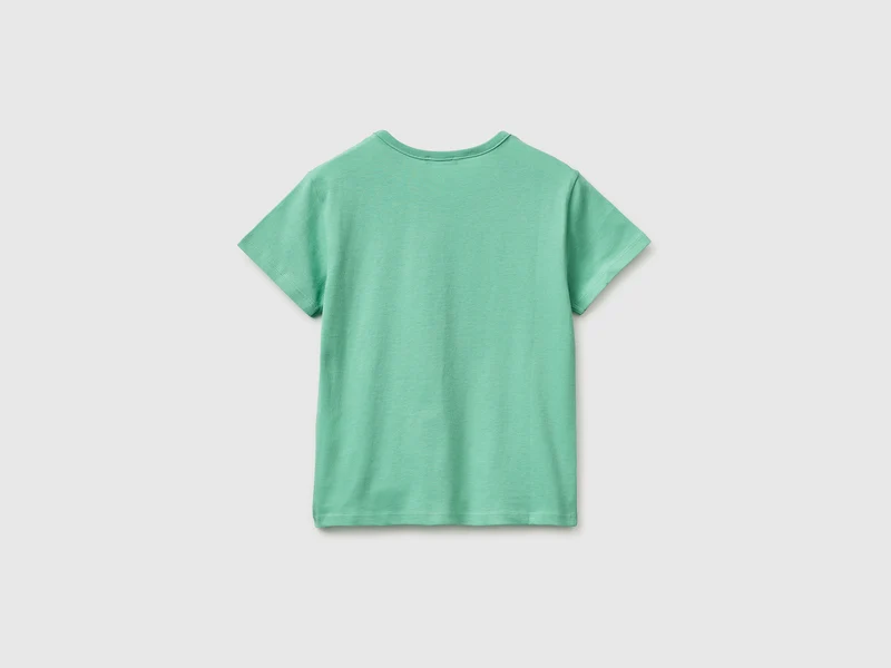 T-Shirt mit Aufdruck und Glitzer