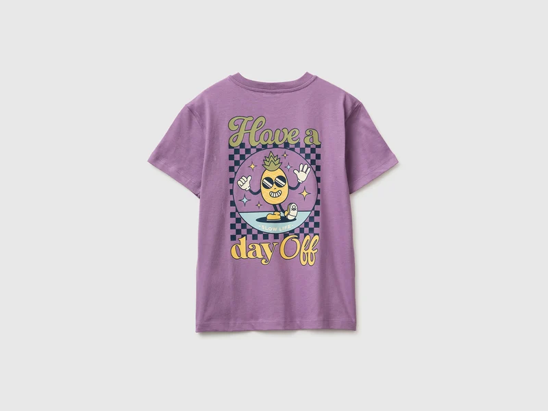 Bedrucktes T-Shirt aus Bio-Baumwolle
