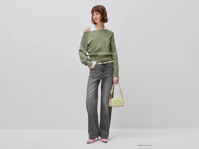 Hochwertiger Oversize-Pullover aus Baumwolle