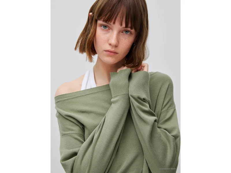 Hochwertiger Oversize-Pullover aus Baumwolle