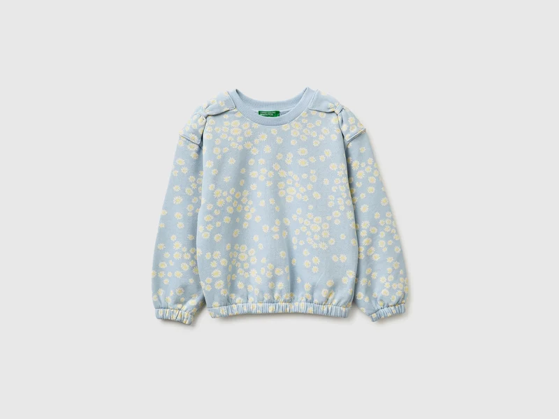 Sweatshirt mit Bedrucktem Muster und Schleifen
