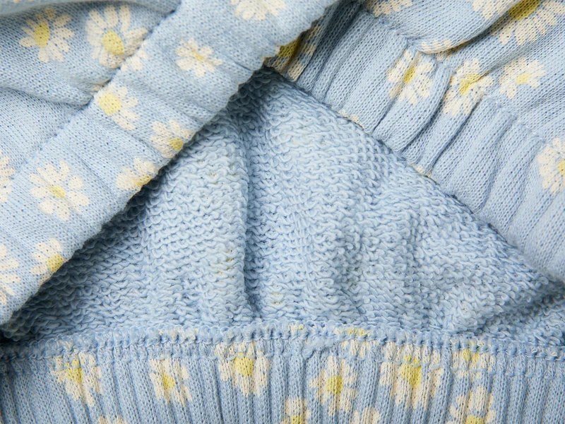 Sweatshirt mit Bedrucktem Muster und Schleifen