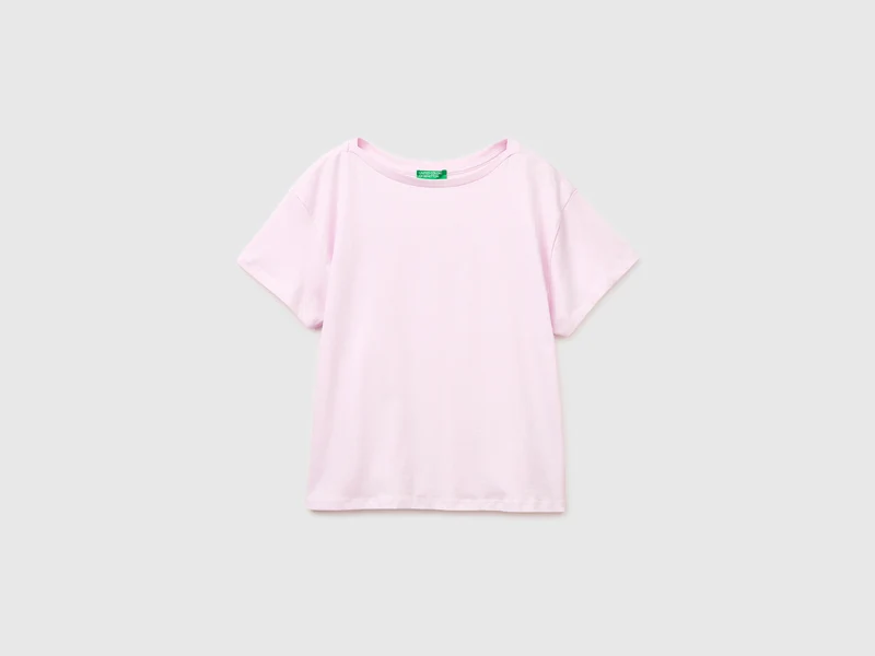 T-Shirt mit U-Boot-Ausschnitt
