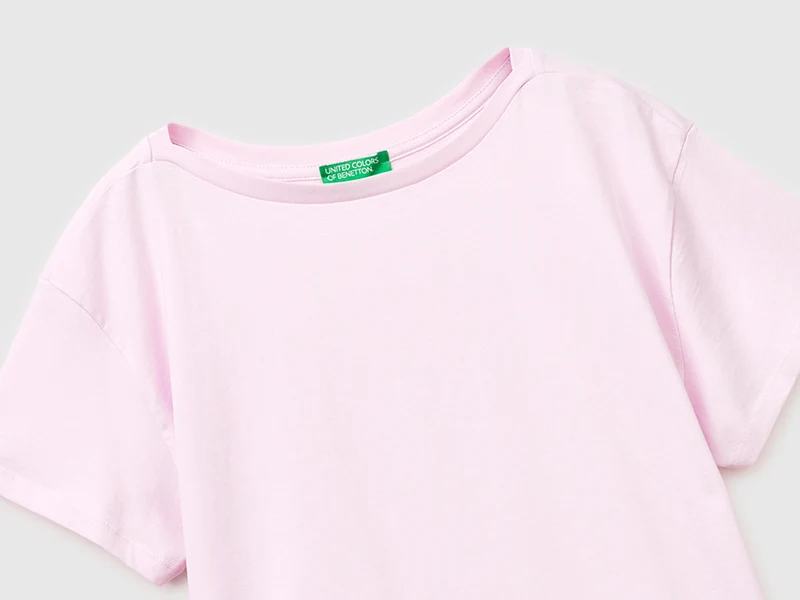 T-Shirt mit U-Boot-Ausschnitt