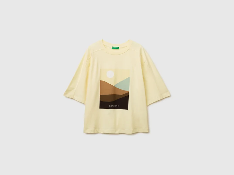 Übergroßes T-Shirt mit Aufdruck