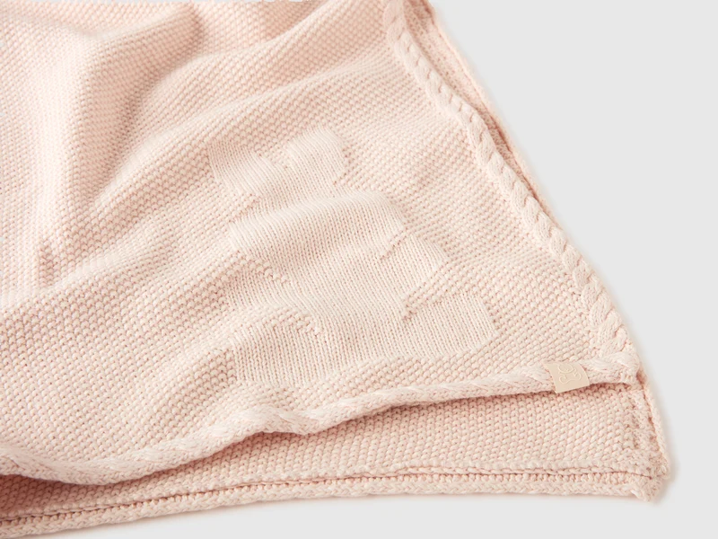 Strickdecke aus Baumwolle