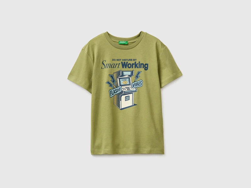 Bedrucktes T-Shirt aus Bio-Baumwolle