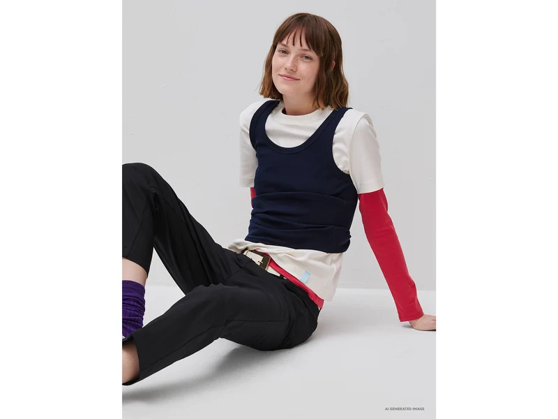 T-Shirt mit normaler Passform und Rundhalsausschnitt