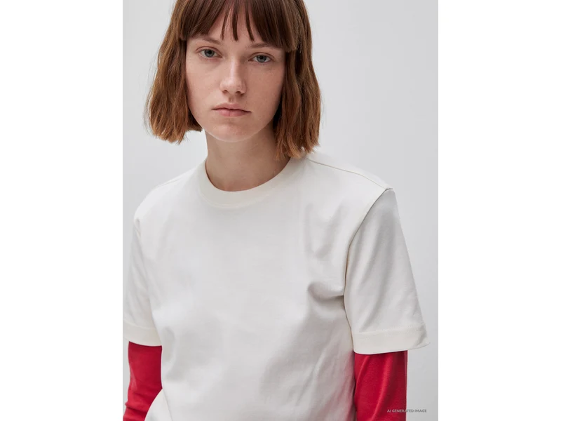 T-Shirt mit normaler Passform und Rundhalsausschnitt