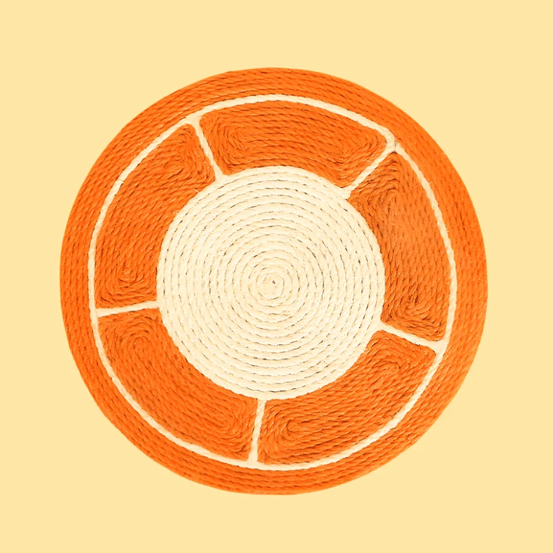 Orange Cat Scratching Pad - Engaging Toy for Playful Cats