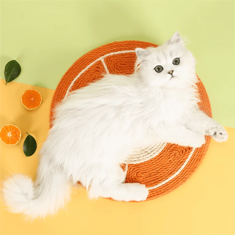 Orange Cat Scratching Pad - Engaging Toy for Playful Cats