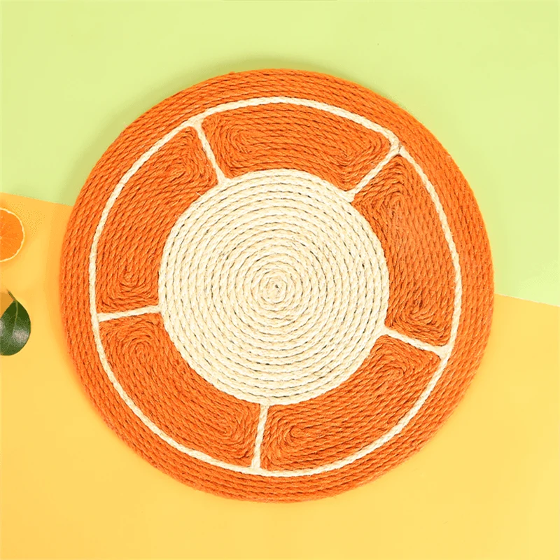 Orange Cat Scratching Pad - Engaging Toy for Playful Cats