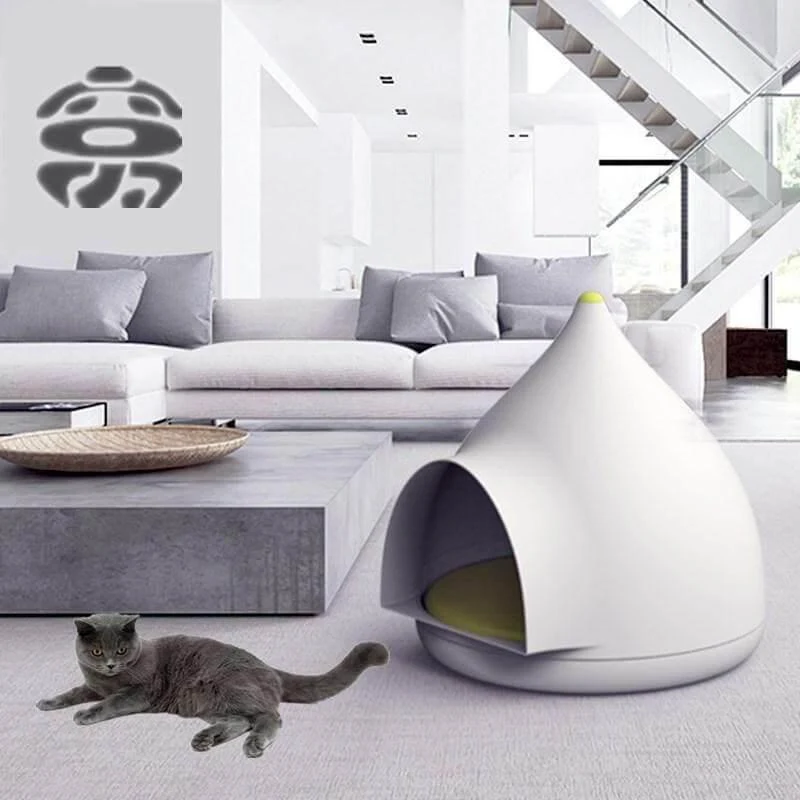 Large Cat House - Water Drop Design Cat Shelter