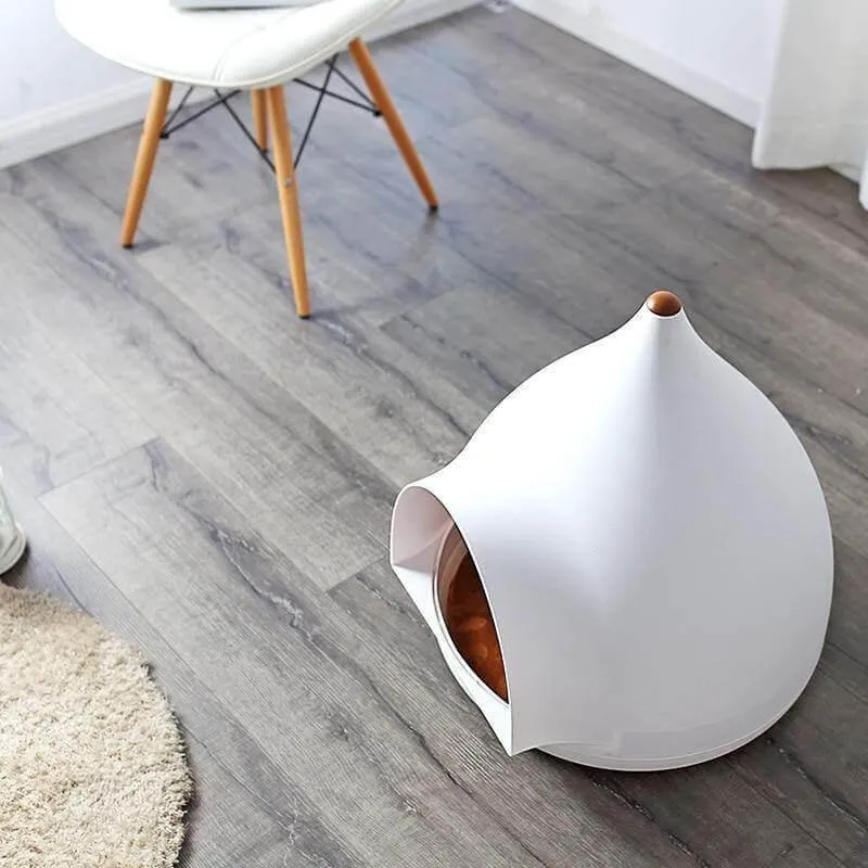 Large Cat House - Water Drop Design Cat Shelter