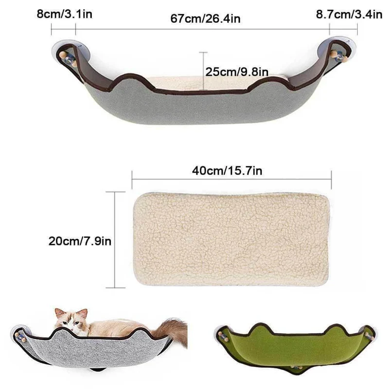 Cat Window Hammock - Cozy Pet Bed for Cats