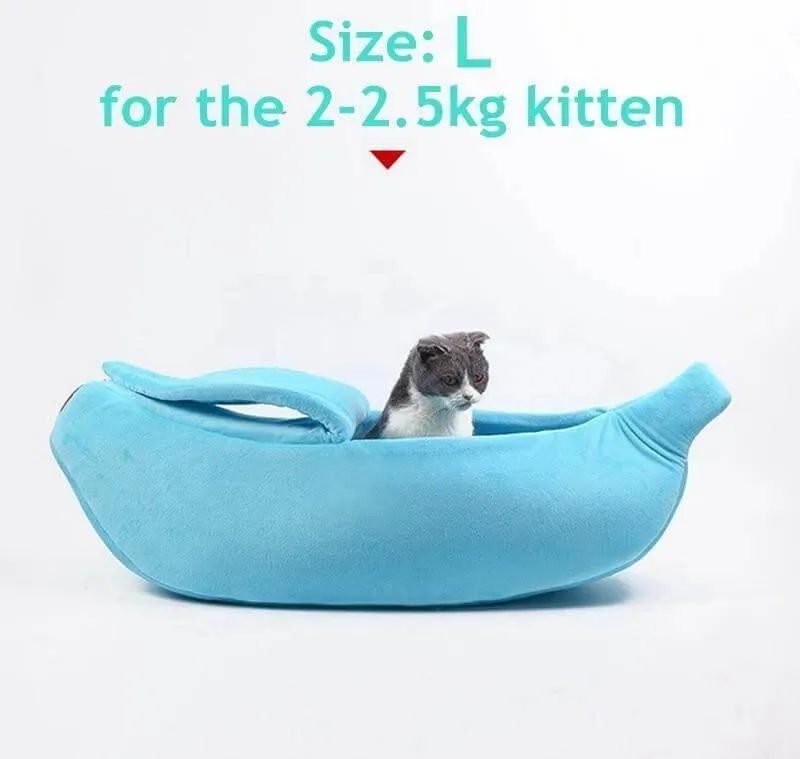 Banana Peel Cat House - Cozy Pet Shelter in 4 Colors