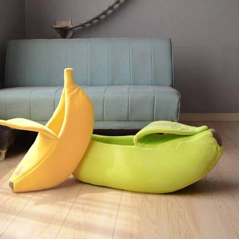Banana Peel Cat House - Cozy Pet Shelter in 4 Colors