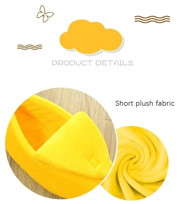 Banana Peel Cat House - Cozy Pet Shelter in 4 Colors