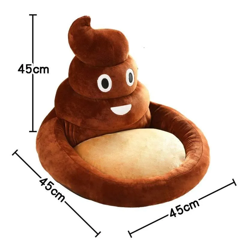 Funny Cat Bed - Cute Poop Design