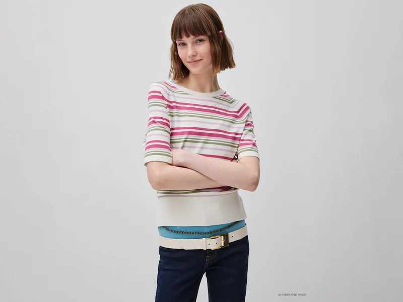 Gestreiftes Pullover