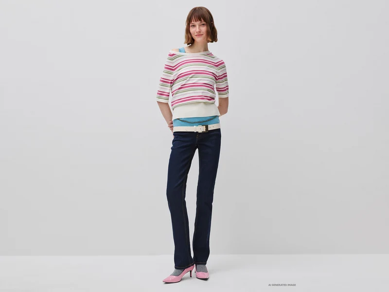 Gestreiftes Pullover