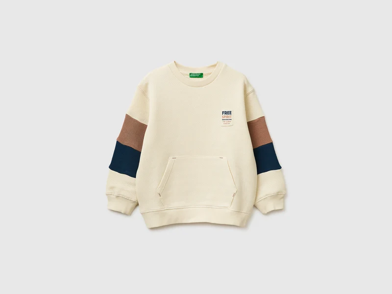 Sweatshirt mit geschlossenem Farbblock