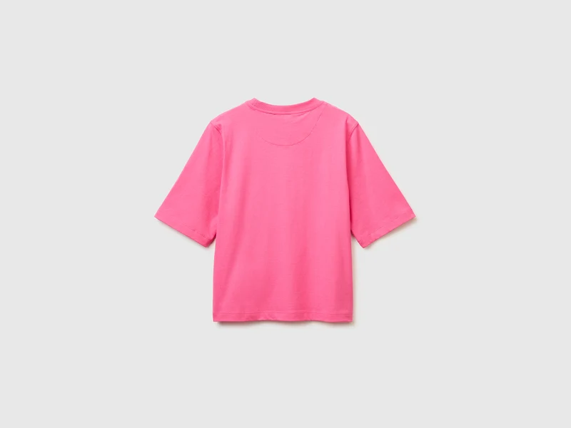 Kastenförmig geschnittenes T-Shirt aus 100 % Baumwolle