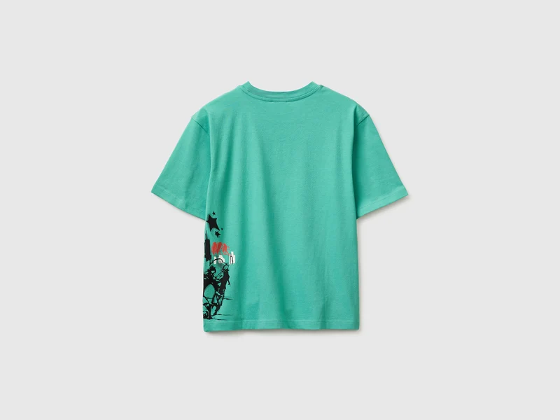 T-Shirt mit Graffiti-Print