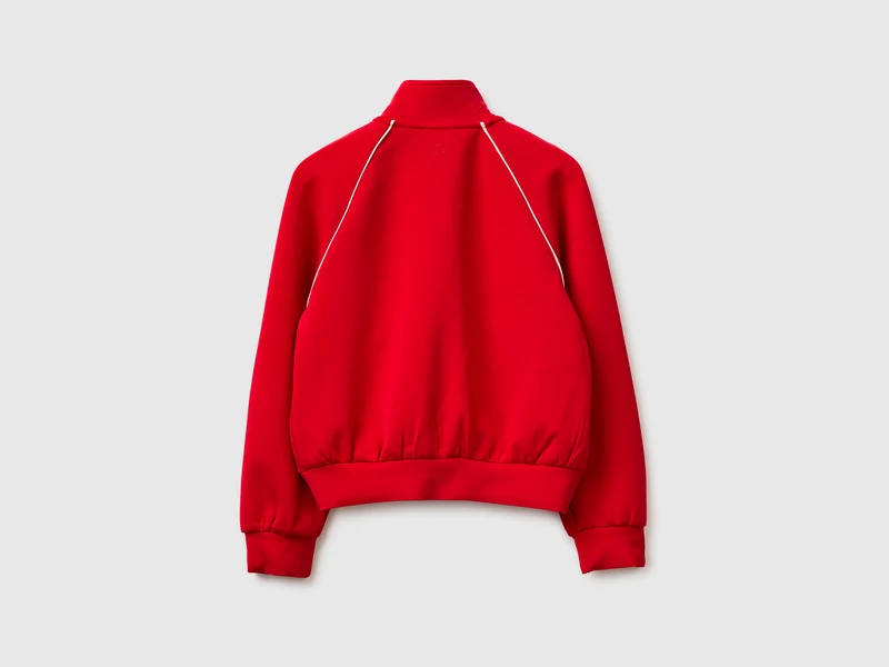Neopren-Sweatshirt mit hohem Kragen