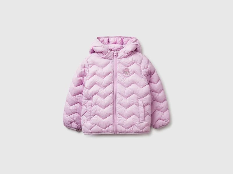 Wattierte Jacke mit Kapuze