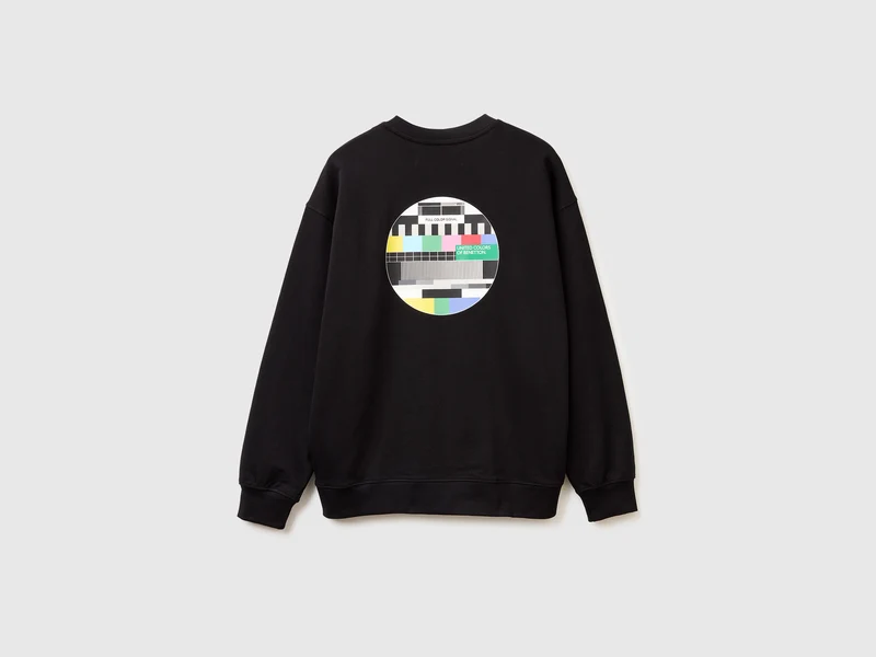 Bedrucktes Sweatshirt in bequemer Passform