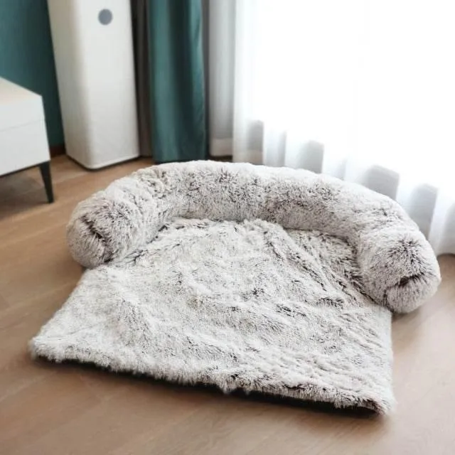 Waterproof Large Plush Pet Sofa Cover - Bed Protector