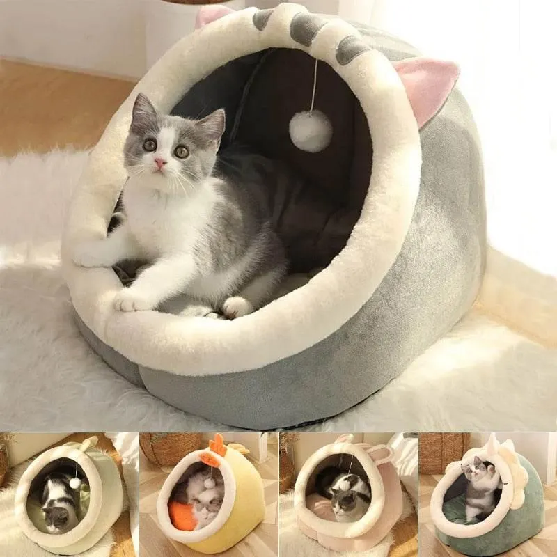 Cozy Washable Pet House - Soft Indoor Bed for Dogs Cats