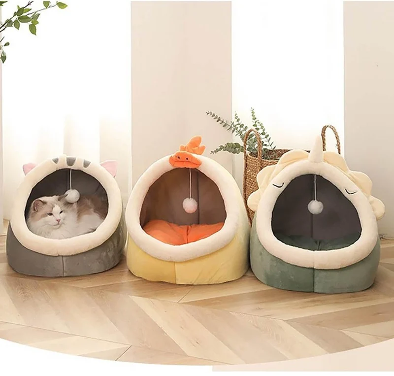 Cozy Washable Pet House - Soft Indoor Bed for Dogs Cats