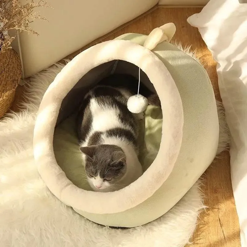 Cozy Washable Pet House - Soft Indoor Bed for Dogs Cats