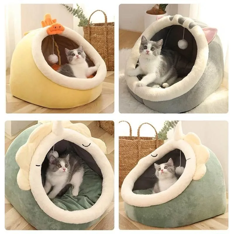 Cozy Washable Pet House - Soft Indoor Bed for Dogs Cats