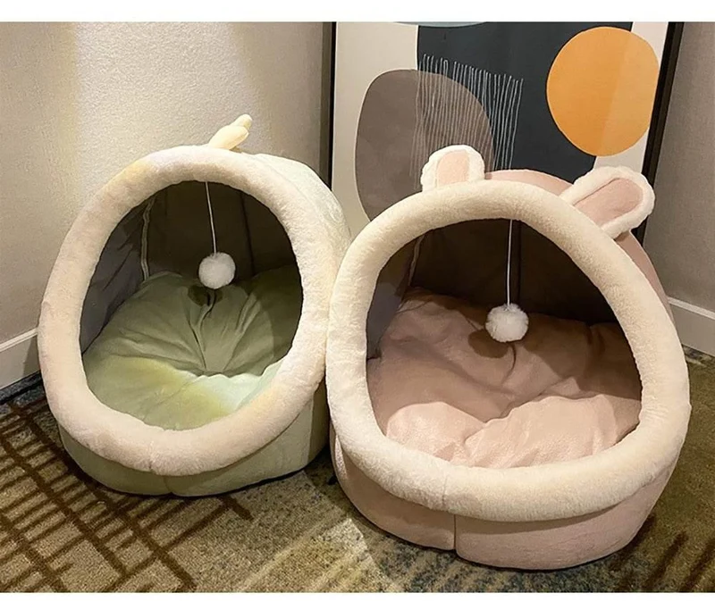 Cozy Washable Pet House - Soft Indoor Bed for Dogs Cats