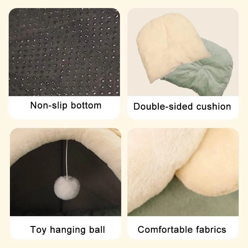 Cozy Washable Pet House - Soft Indoor Bed for Dogs Cats